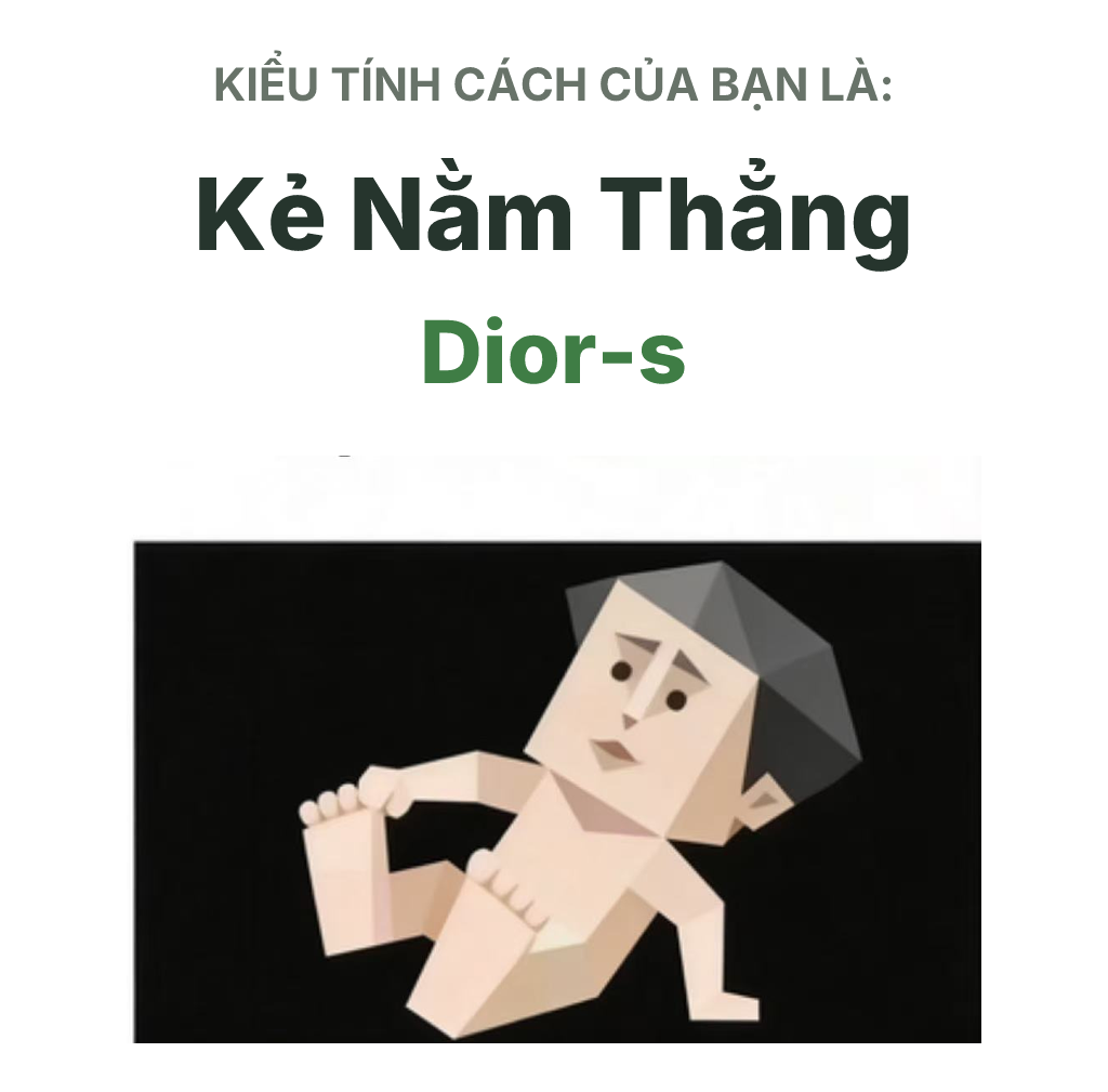 Hình minh họa kiểu SBTI Dior-s Hệ Loser Chính Hiệu