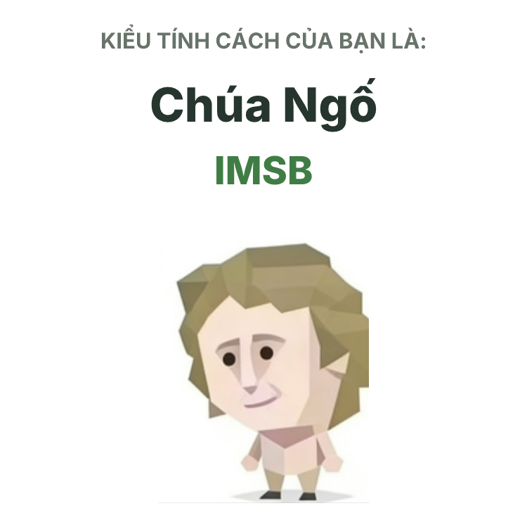 Hình minh họa kiểu SBTI IMSB Hệ Ngốc