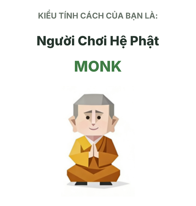 Hình minh họa kiểu SBTI MONK Hệ Phật