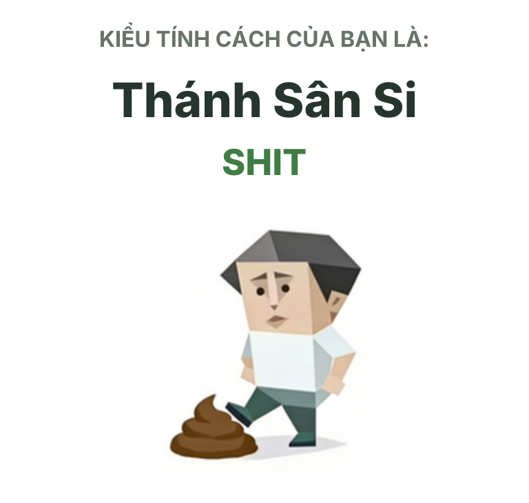 Hình minh họa kiểu SBTI SHIT Kẻ Chửi Đời