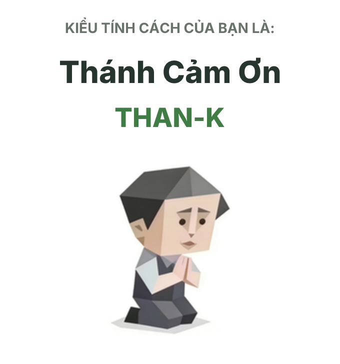 Hình minh họa kiểu SBTI THAN-K Thánh Cảm Ơn