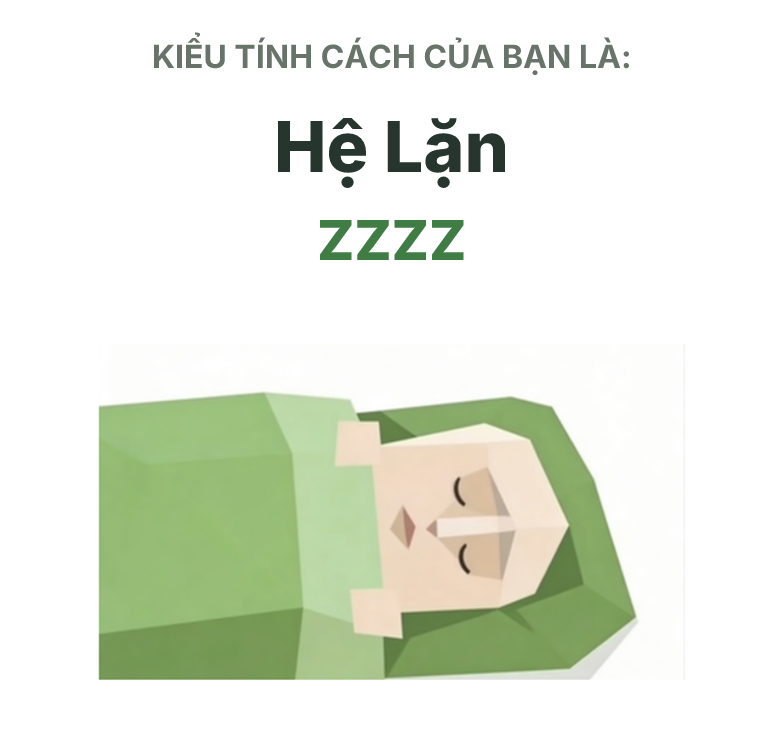 Hình minh họa kiểu SBTI ZZZZ Hệ Lặn